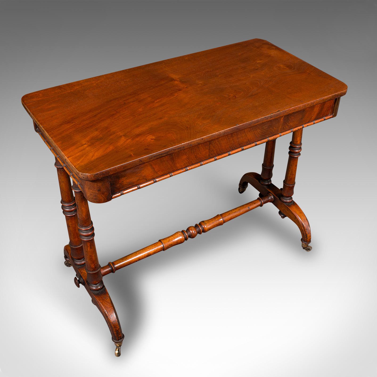 Antiker Flurbeistelltisch, Englisch, Portico, Schreibtisch, Regency, CIRCA 1820 (Mahagoni) im Angebot