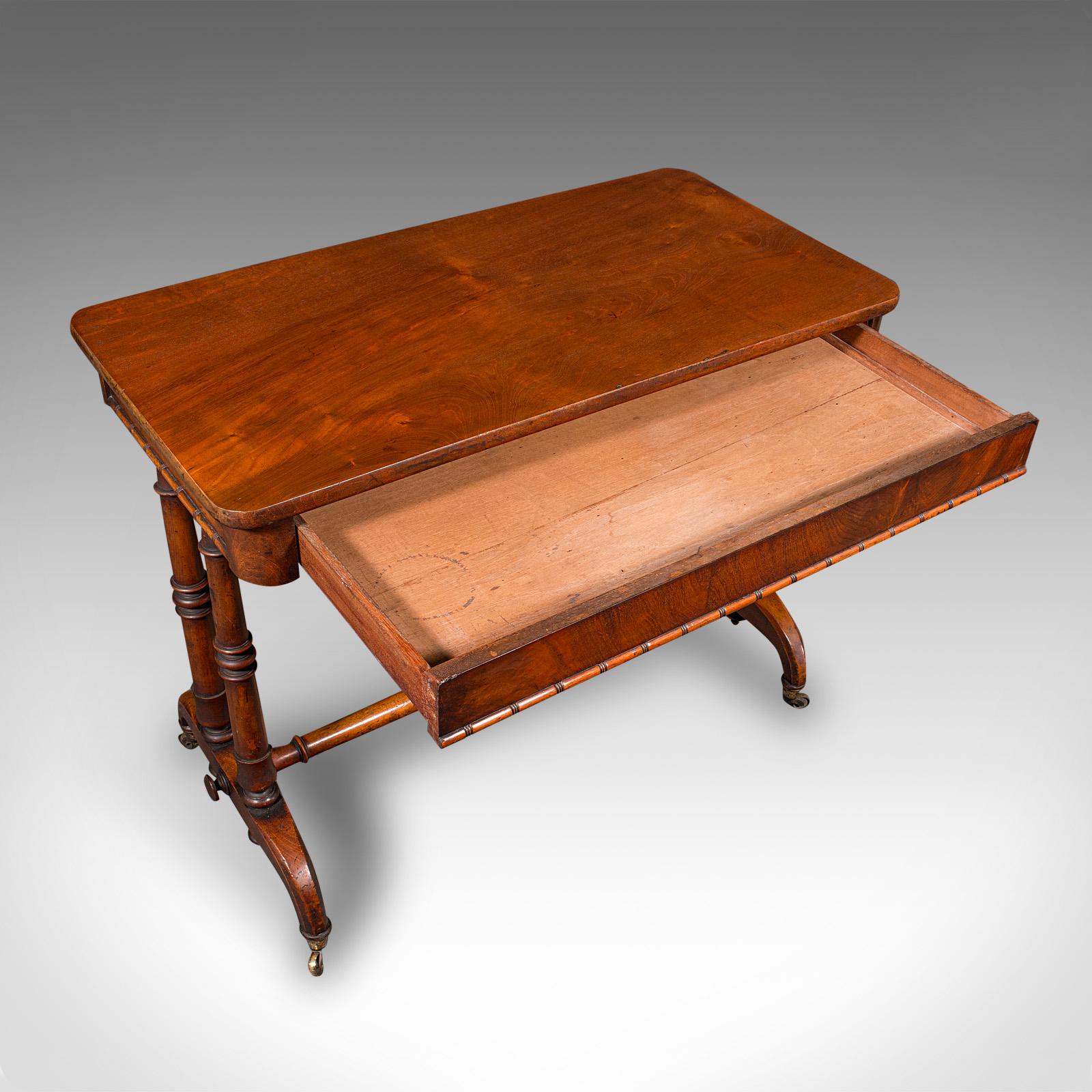 Antiker Flurbeistelltisch, Englisch, Portico, Schreibtisch, Regency, CIRCA 1820 im Angebot 1