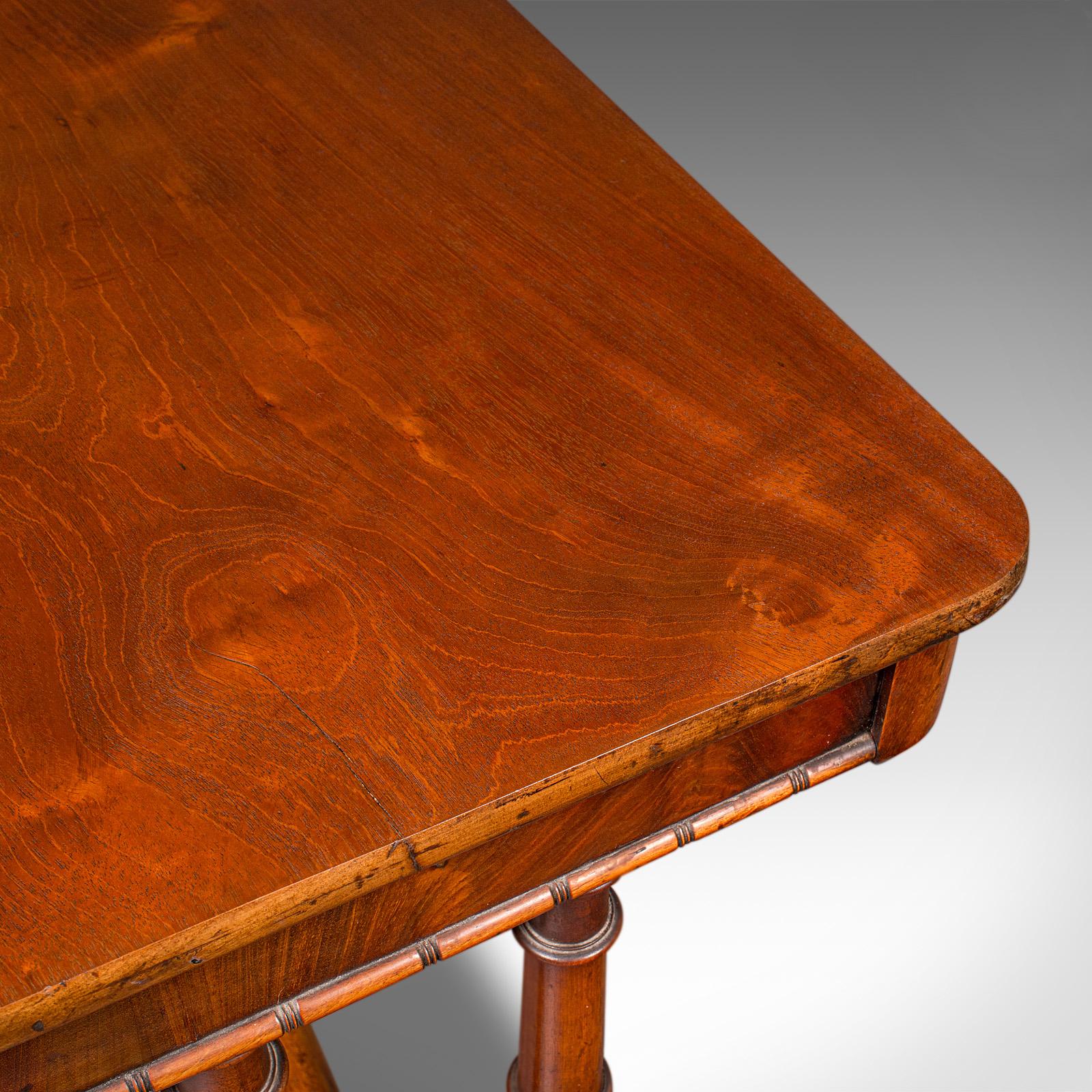 Antiker Flurbeistelltisch, Englisch, Portico, Schreibtisch, Regency, CIRCA 1820 im Angebot 2