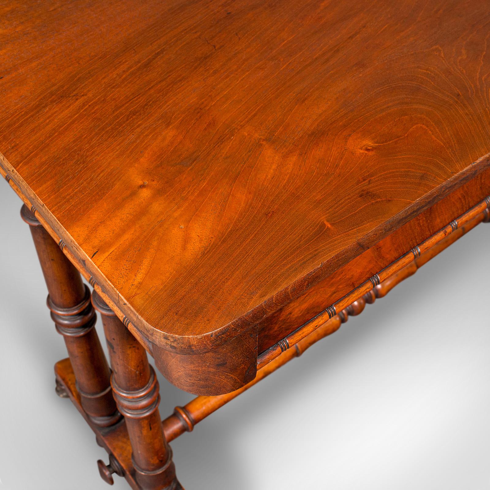 Antiker Flurbeistelltisch, Englisch, Portico, Schreibtisch, Regency, CIRCA 1820 im Angebot 3