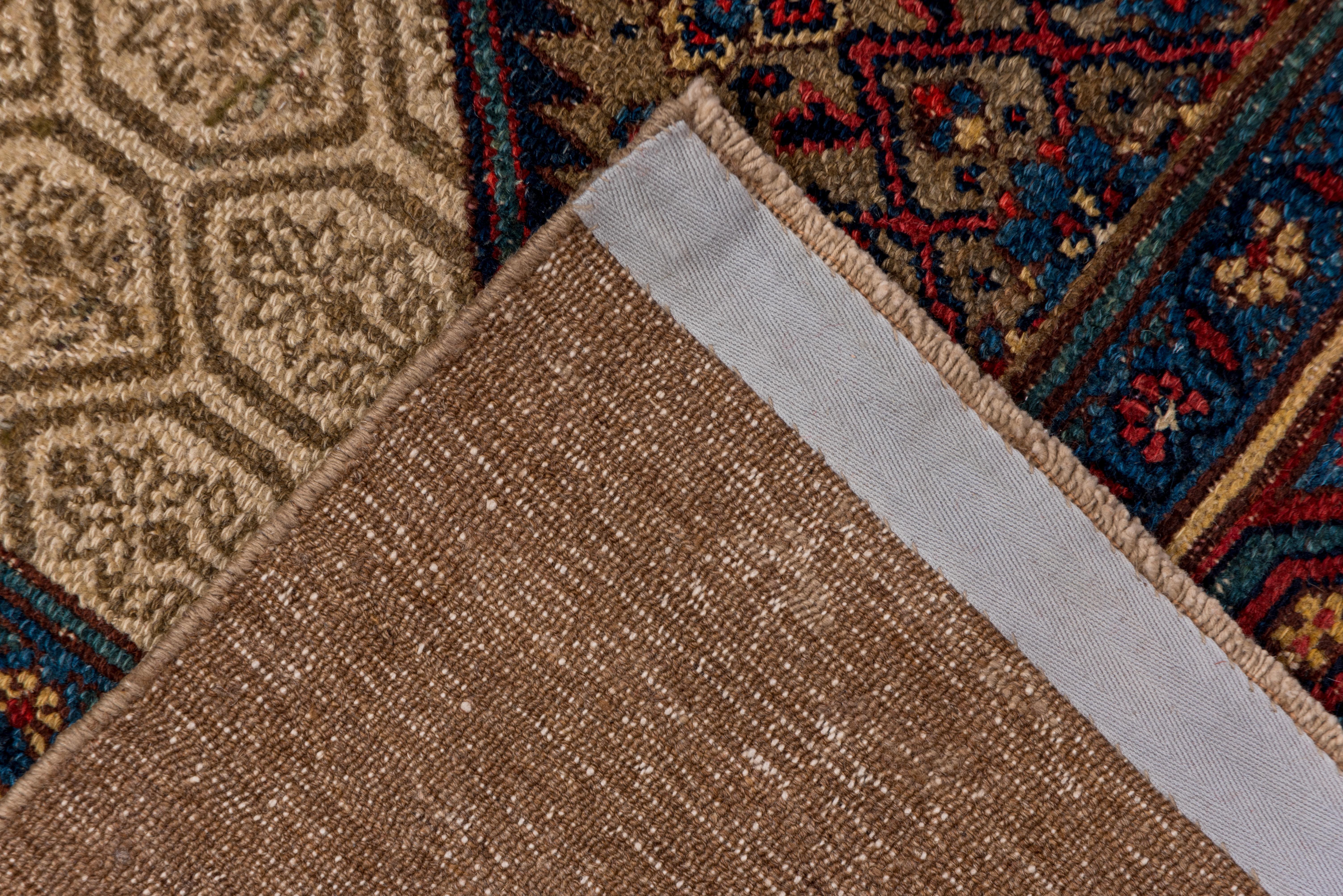 Hand-Knotted Antique Hamadan Oriental Carpet, West Persian Village For Sale