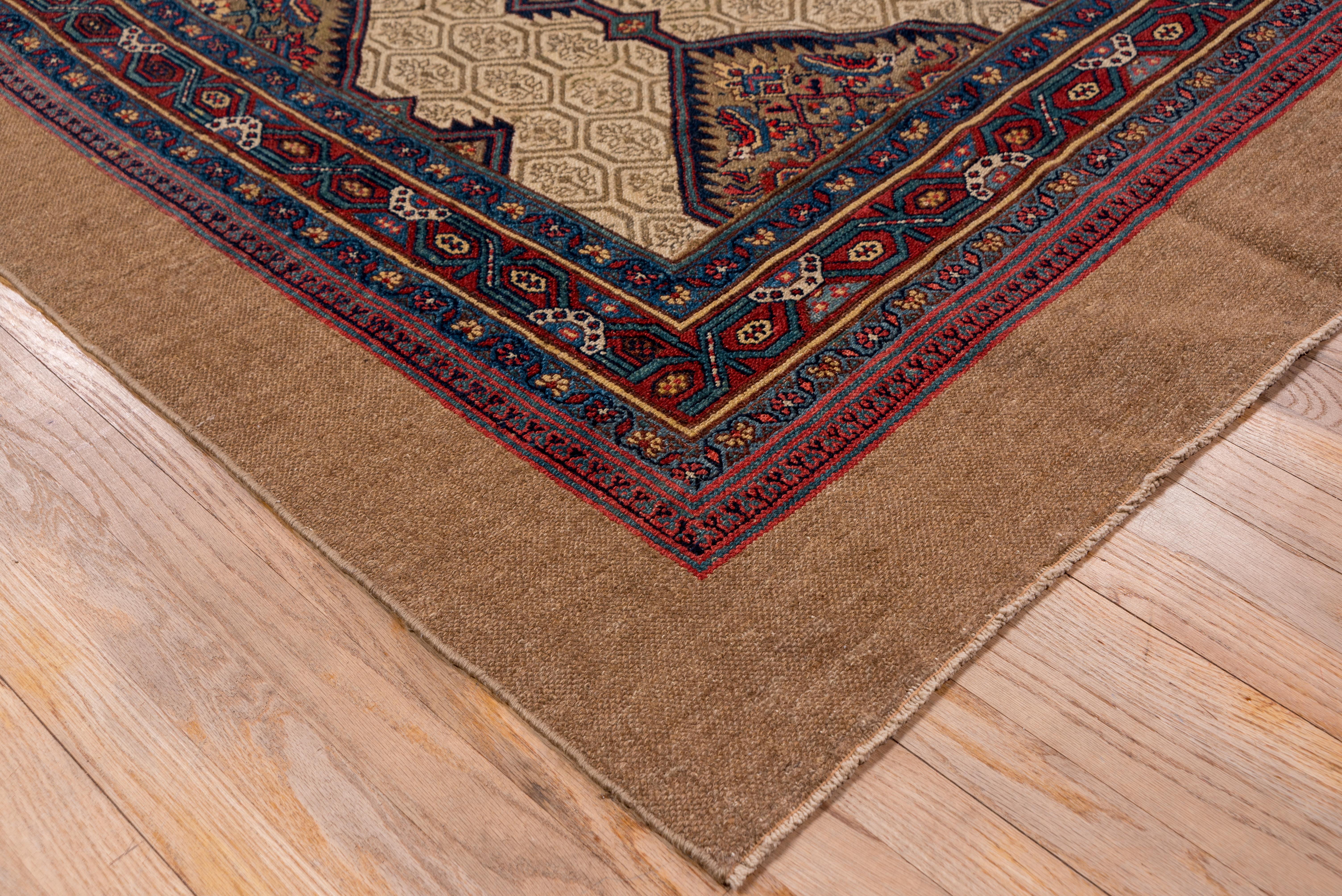 Antique Hamadan Oriental Carpet, West Persian Village In Good Condition For Sale In New York, NY