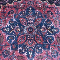 Antique Hamadan Oriental Wool Rug, circa 1920