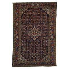 Antique Hamadan Persian Rug with Herati Design