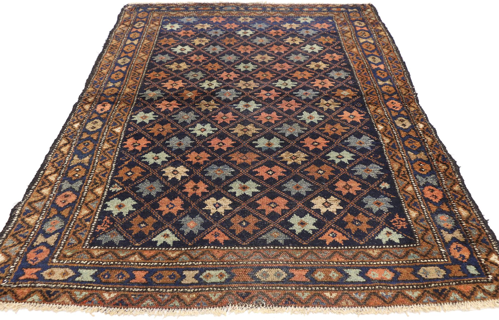 Modern Antique Hamadan Persian Rug with Tribal Style For Sale