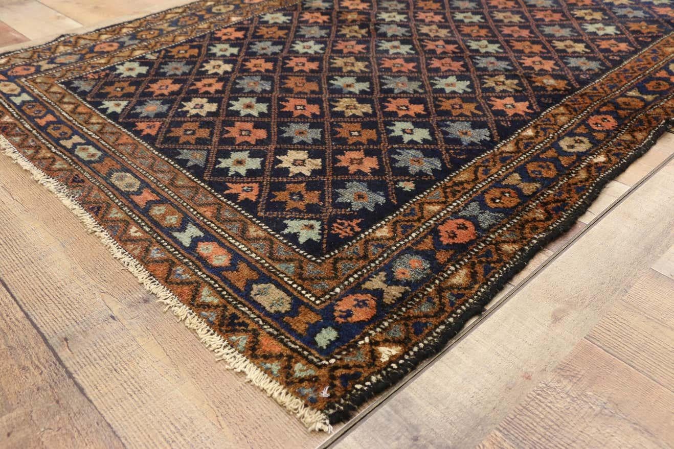 20th Century Antique Hamadan Persian Rug with Tribal Style For Sale