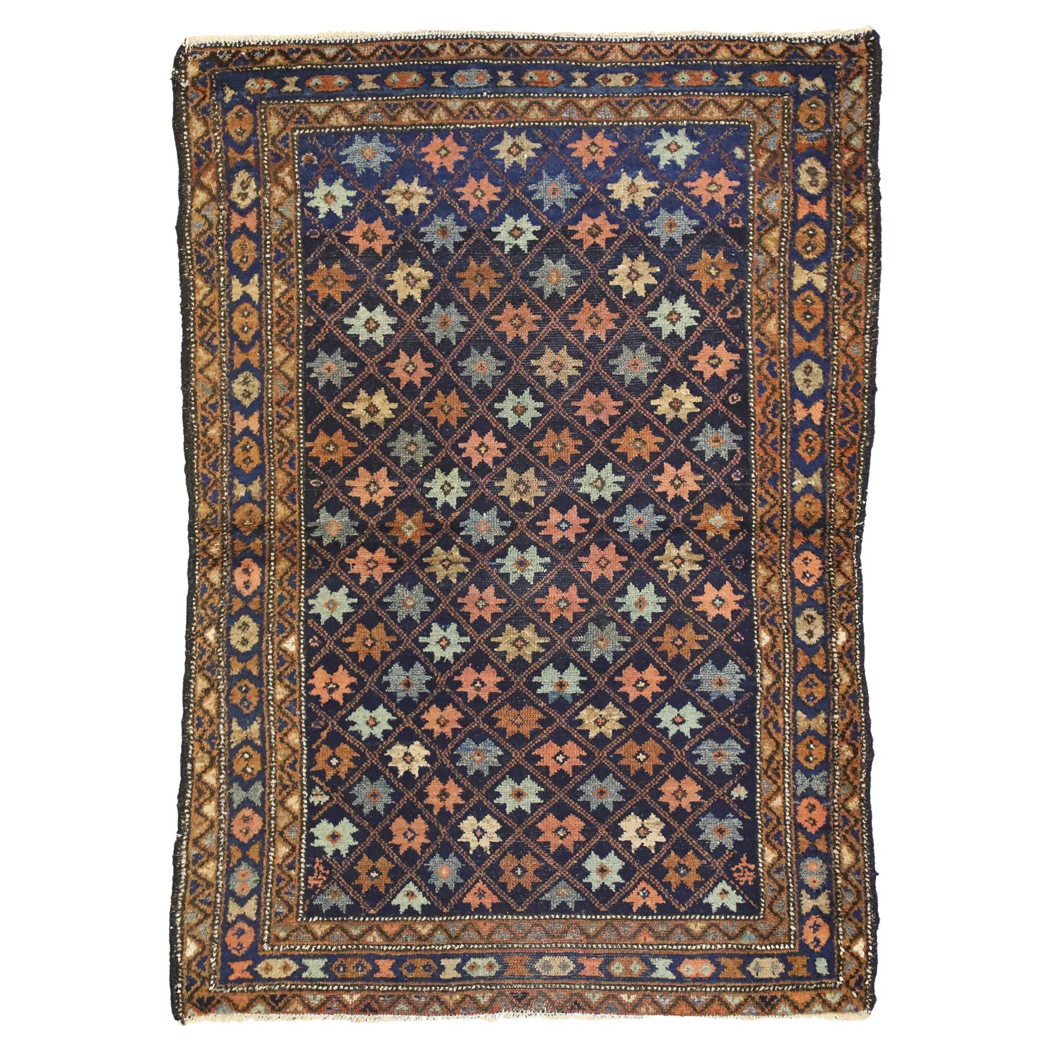 Antique Persian Hamadan Rug with Modern Tribal Style For Sale at 1stDibs