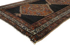 The Midnight Caravan: An Antique Persian Hamadan Masterpiece of Tribal Elegance