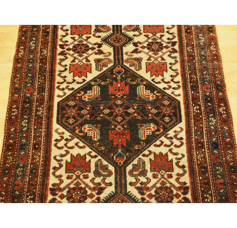 Unknown Antique Hamadan Region Village Rug, Kurdish Weavers, Circa 1920 For Sale