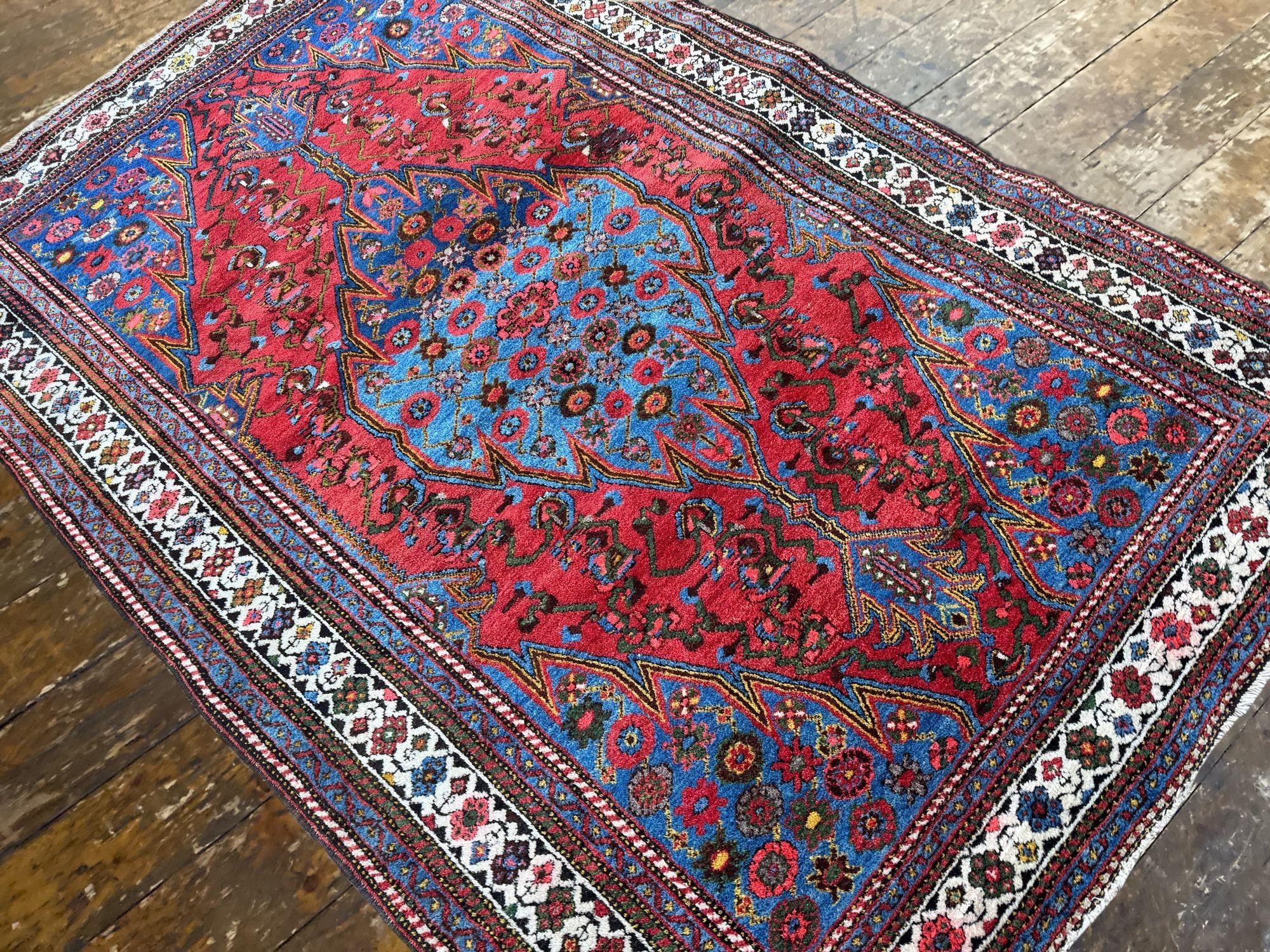 Antiker Hamadan-Teppich 1,96 m x 1,30 m im Angebot 1
