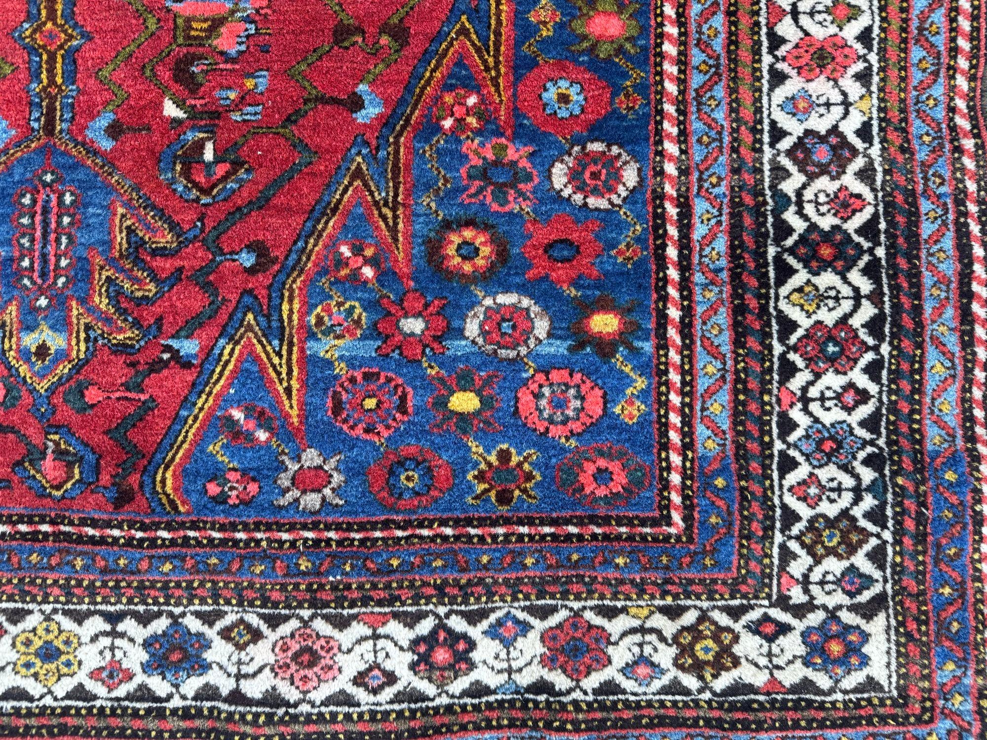 Antiker Hamadan-Teppich 1,96 m x 1,30 m im Angebot 2