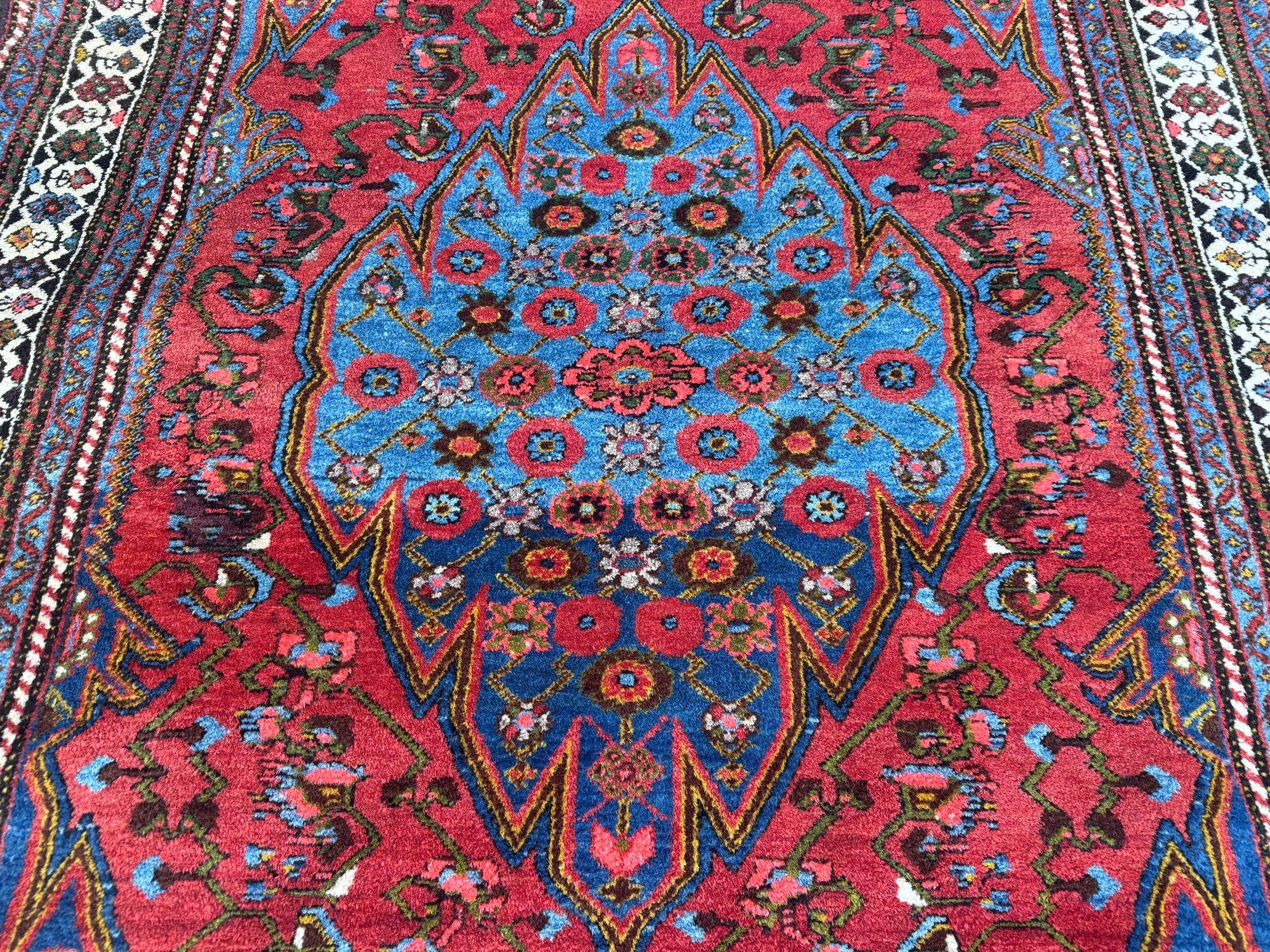 Antiker Hamadan-Teppich 1,96 m x 1,30 m im Angebot 3