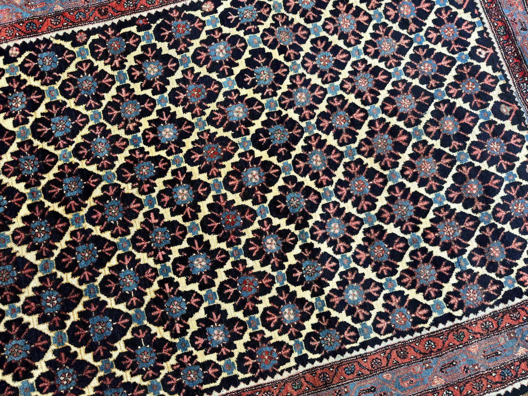 Antique Hamadan Rug 1.96m x 1.43m For Sale 6