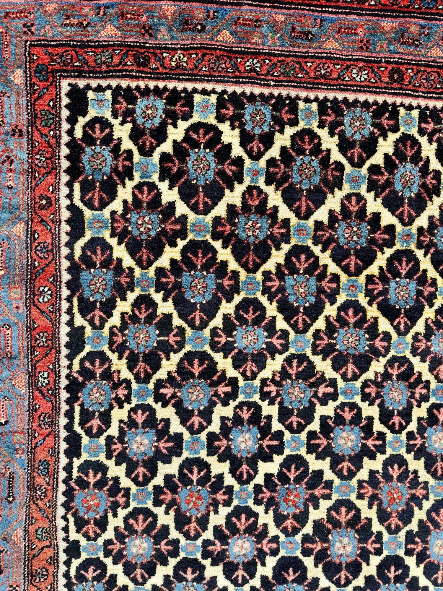 Antique Hamadan Rug 1.96m x 1.43m For Sale 8