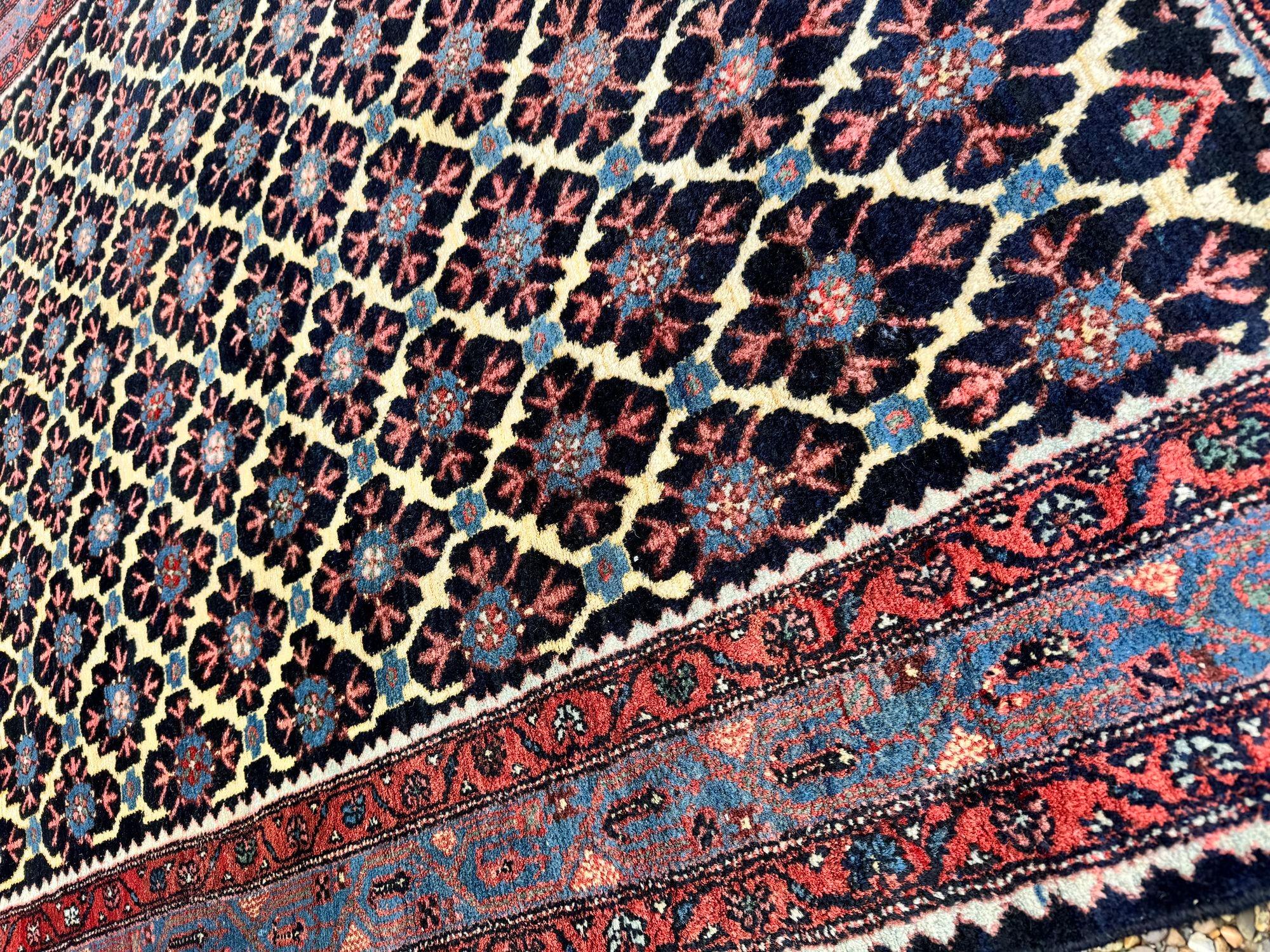 Antique Hamadan Rug 1.96m x 1.43m For Sale 10