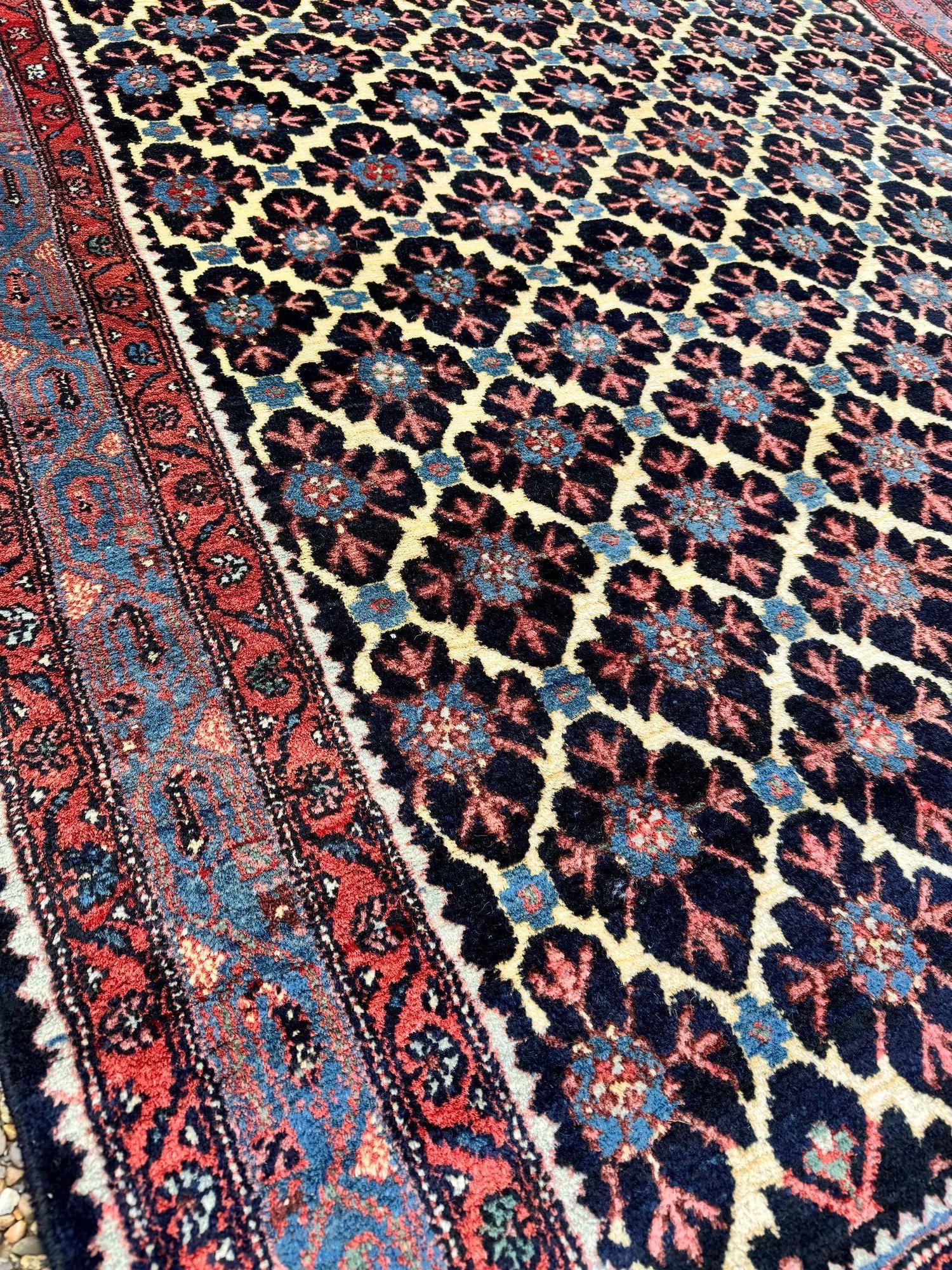 Antique Hamadan Rug 1.96m x 1.43m For Sale 11