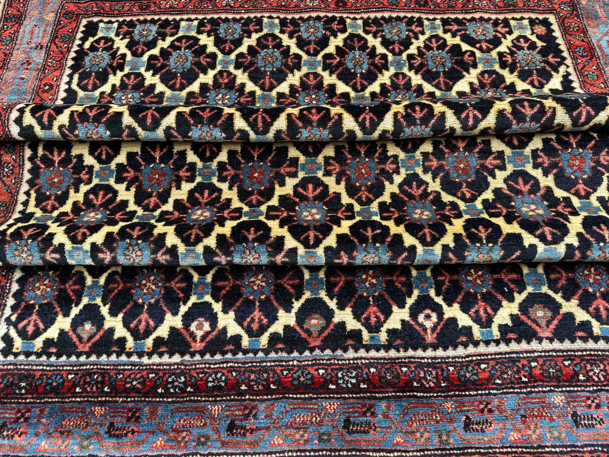 Antique Hamadan Rug 1.96m x 1.43m For Sale 12