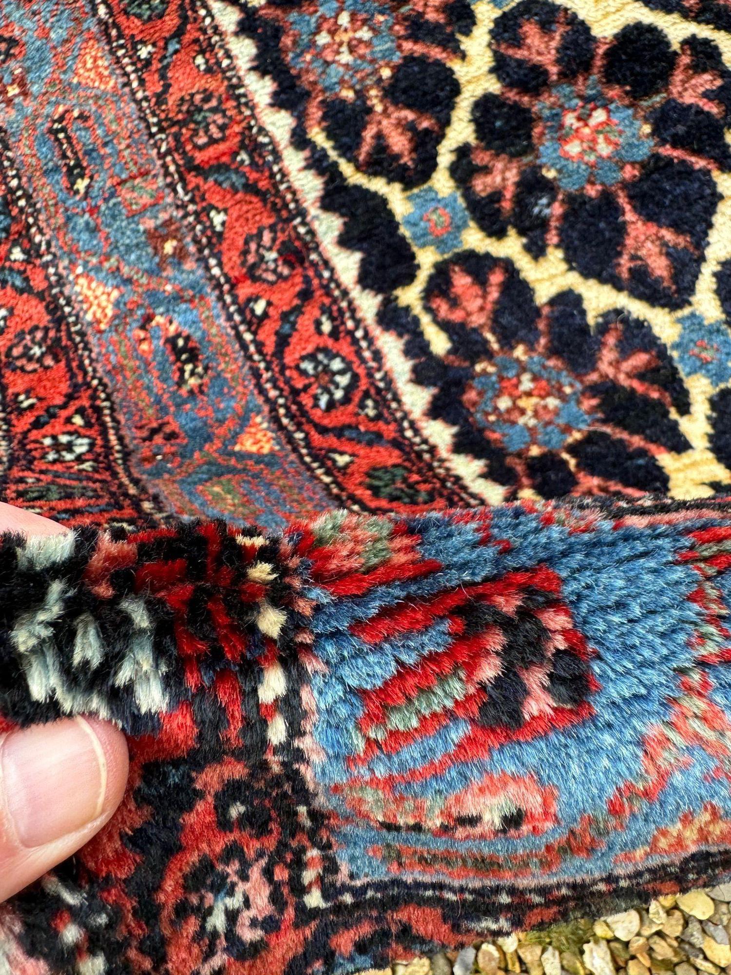 Antique Hamadan Rug 1.96m x 1.43m For Sale 12