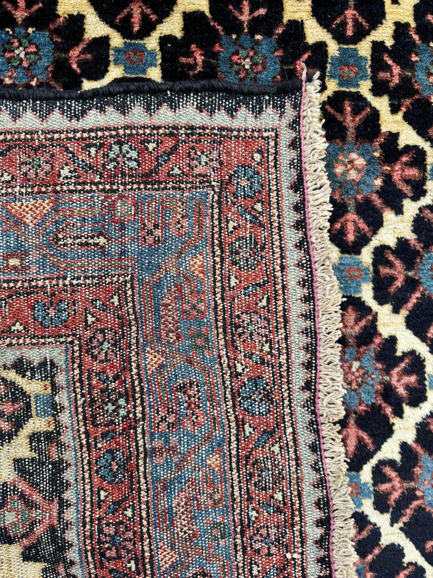 Antique Hamadan Rug 1.96m x 1.43m For Sale 15