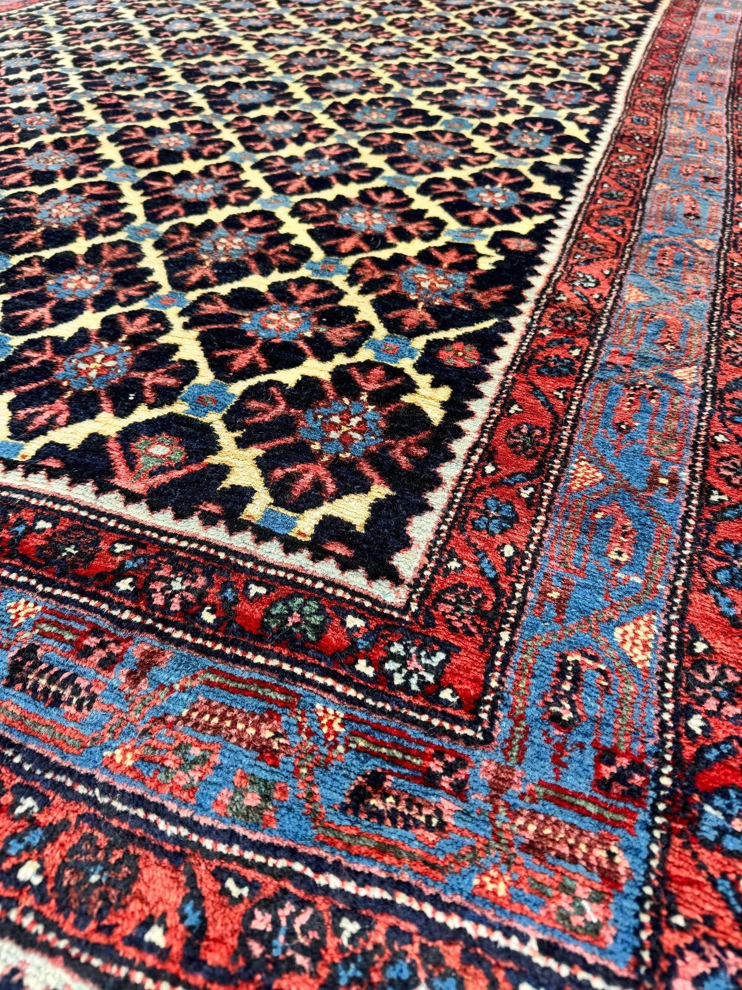 Antique Hamadan Rug 1.96m x 1.43m For Sale 4