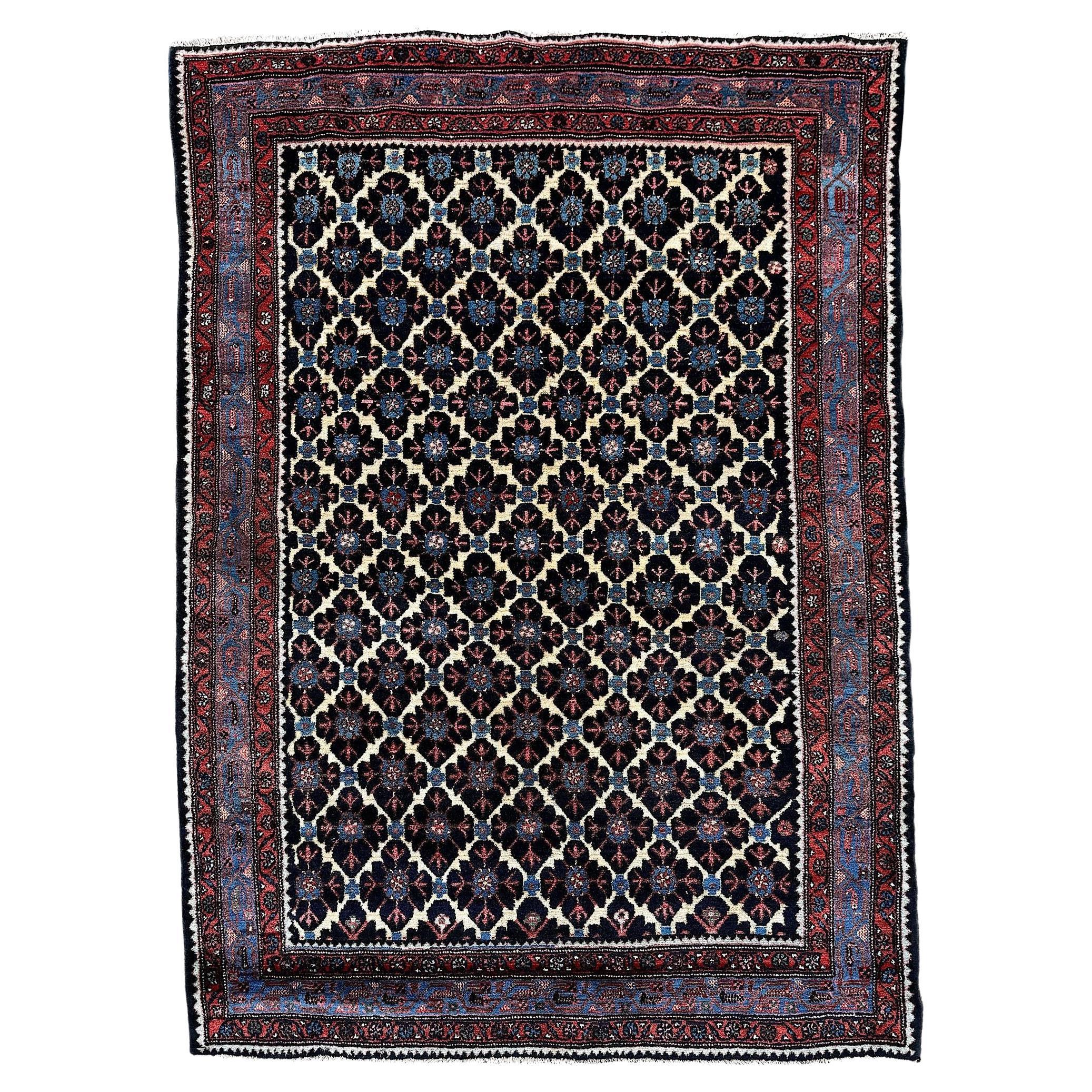Antique Hamadan Rug 1.96m x 1.43m