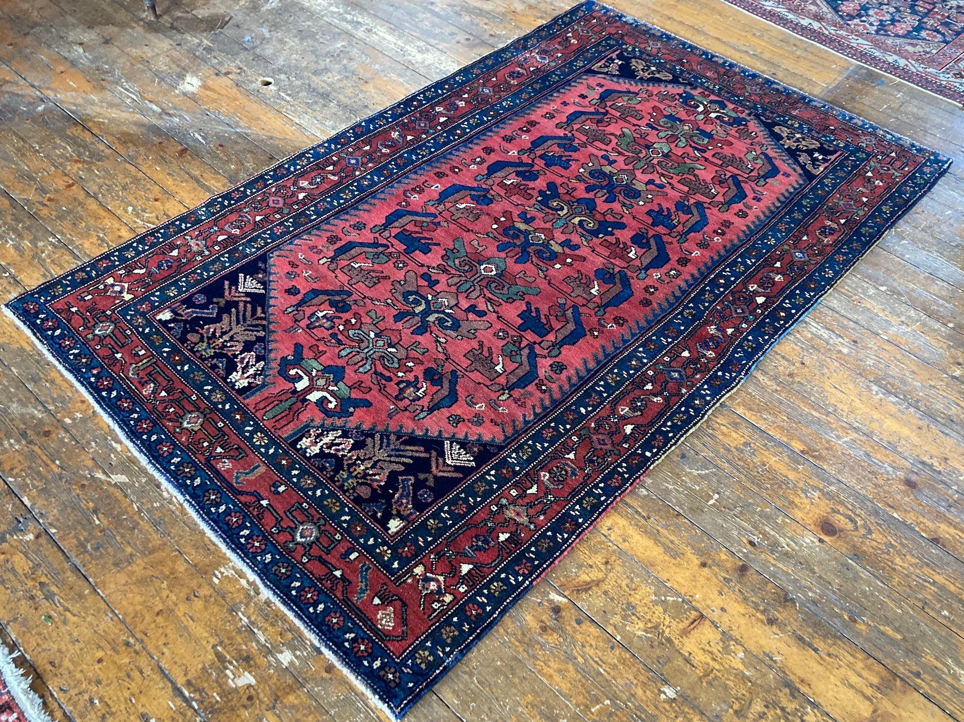 Tappeto antico Hamadan 1,97 m x 1,22 m In condizioni buone in vendita a St. Albans, GB