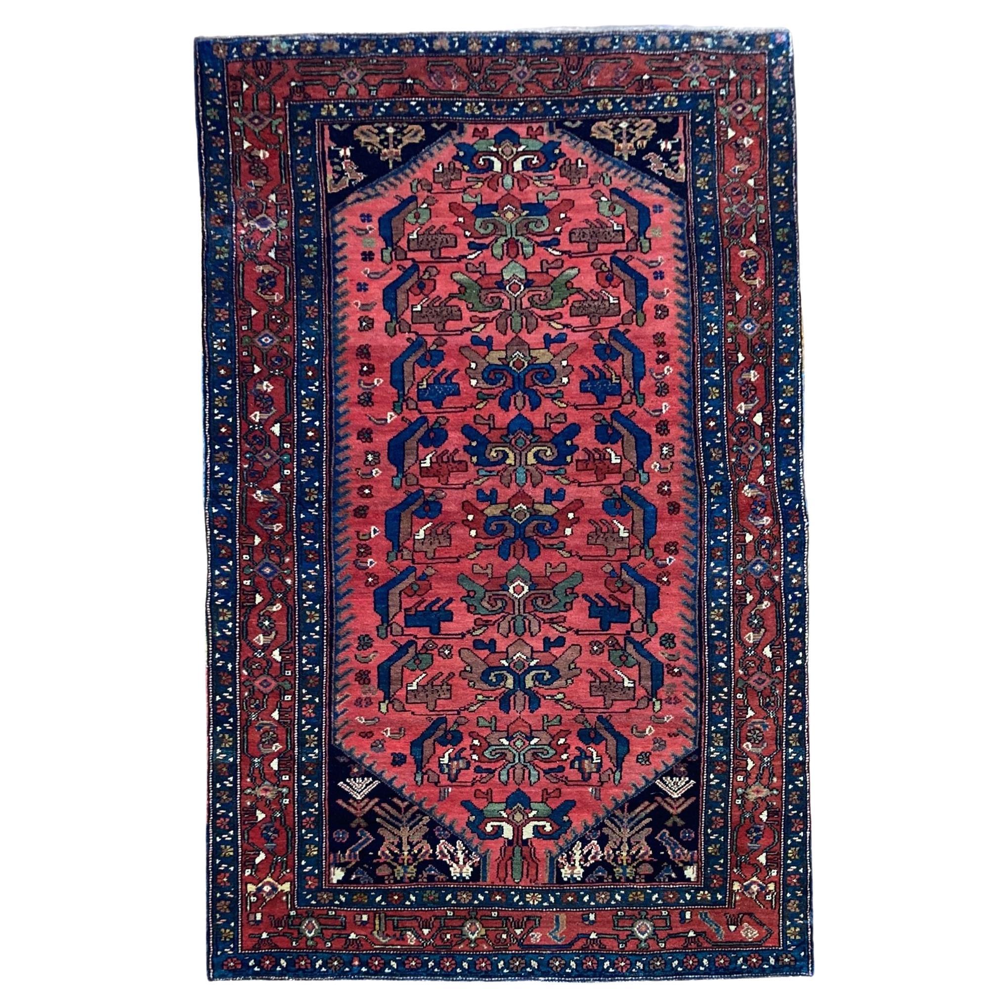 Antiker Hamadan-Teppich 1,97 m x 1,22 m, antik