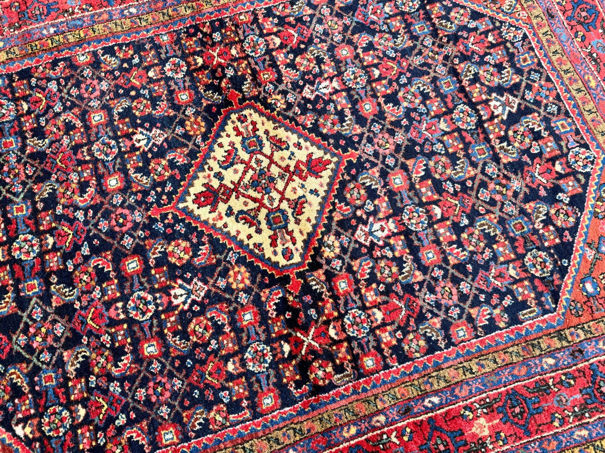 Tapis Hamadan antique 1,98 m x 1,44 m en vente 6