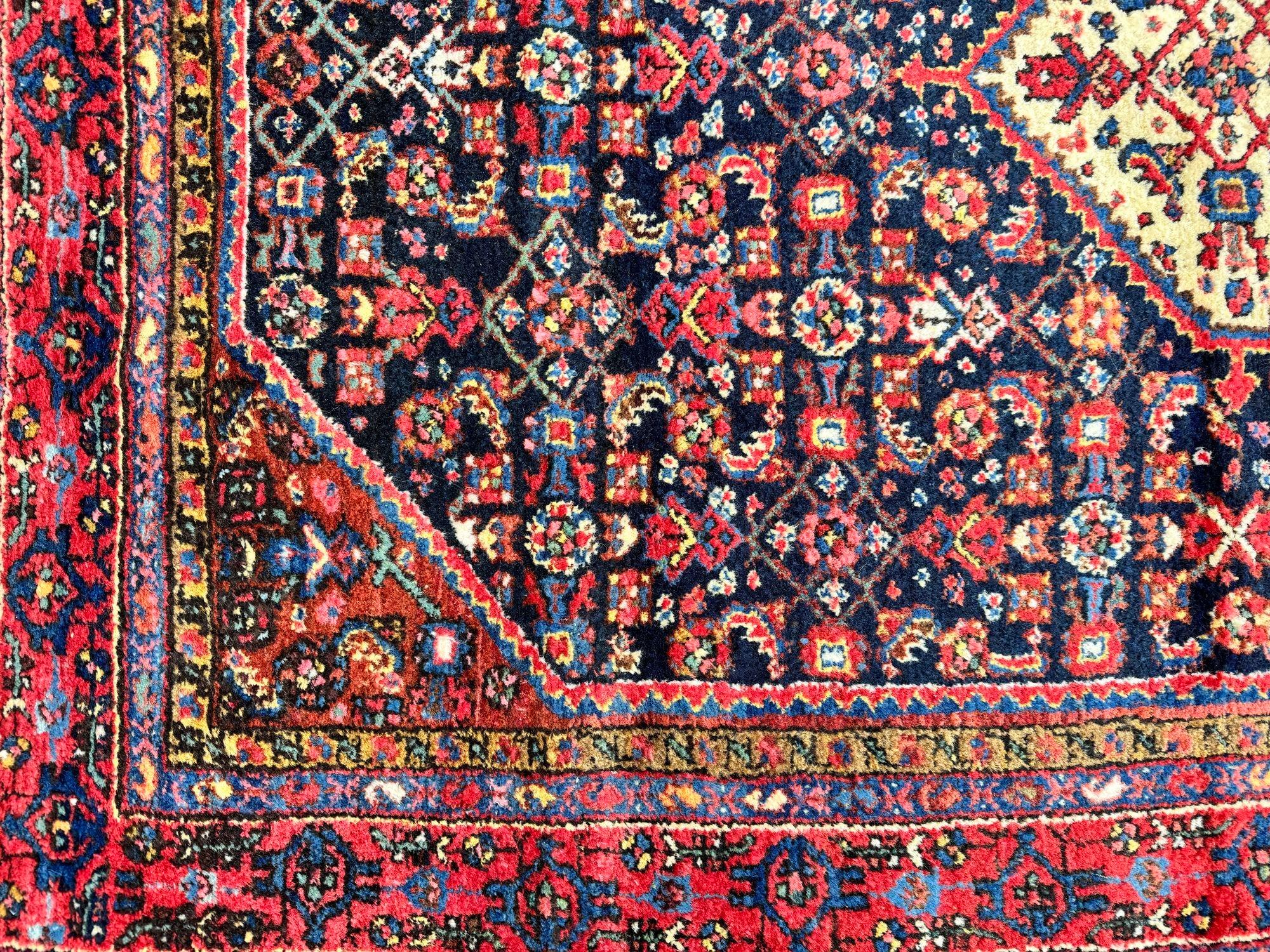 Tapis Hamadan antique 1,98 m x 1,44 m en vente 7