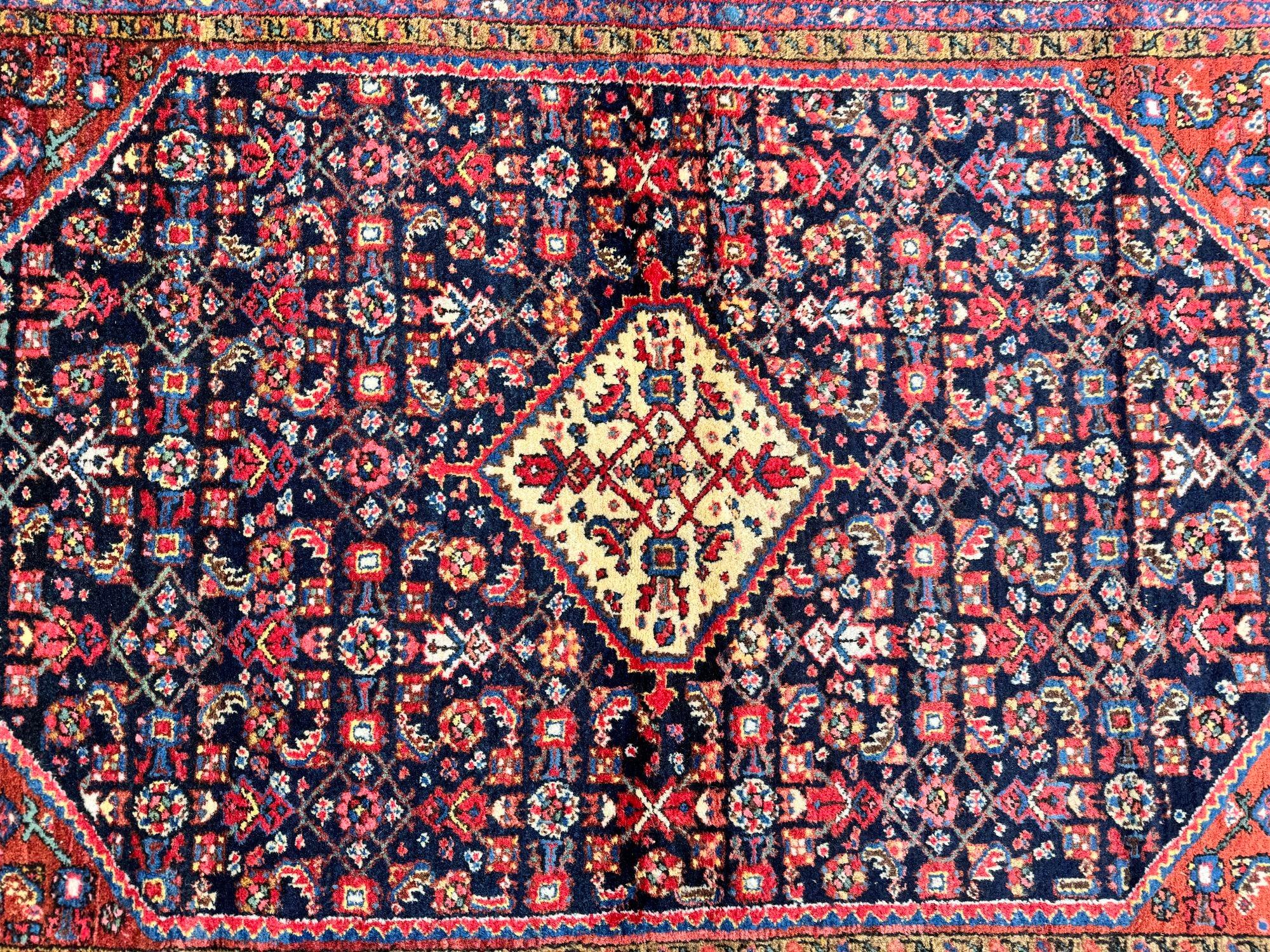 Tapis Hamadan antique 1,98 m x 1,44 m en vente 9
