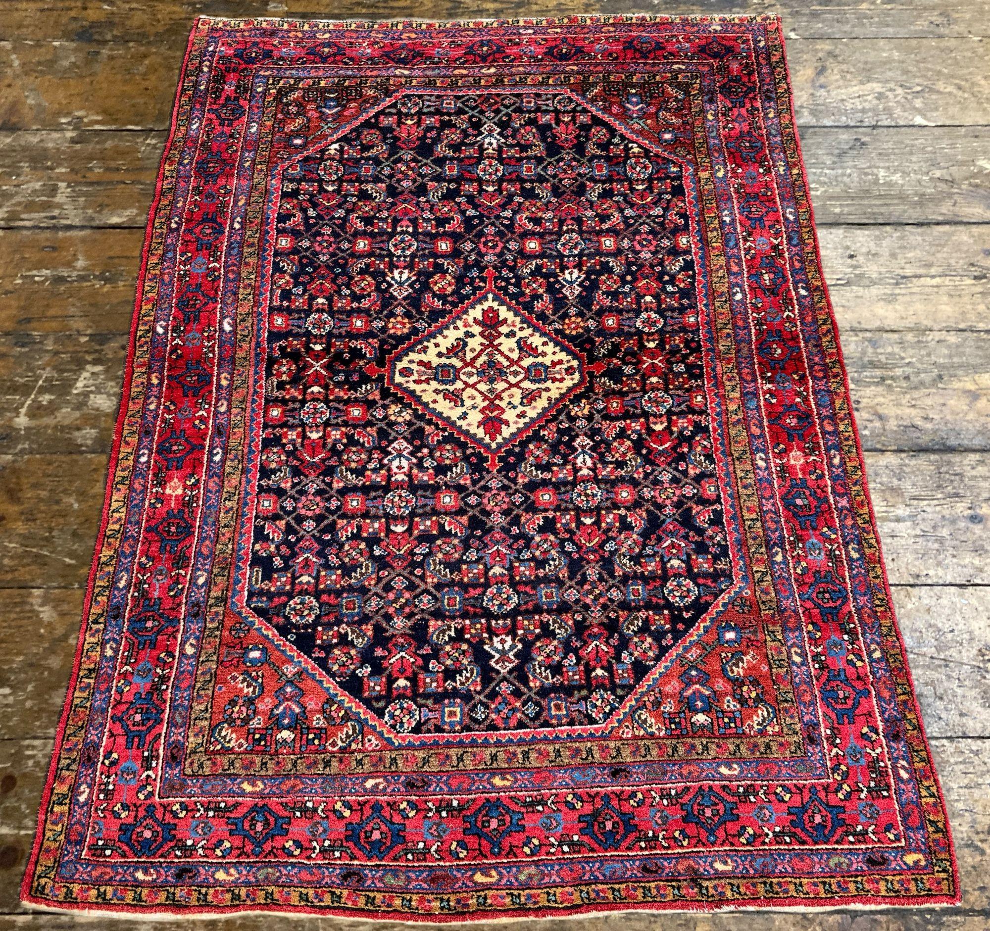 Début du 20ème siècle Tapis Hamadan antique 1,98 m x 1,44 m en vente