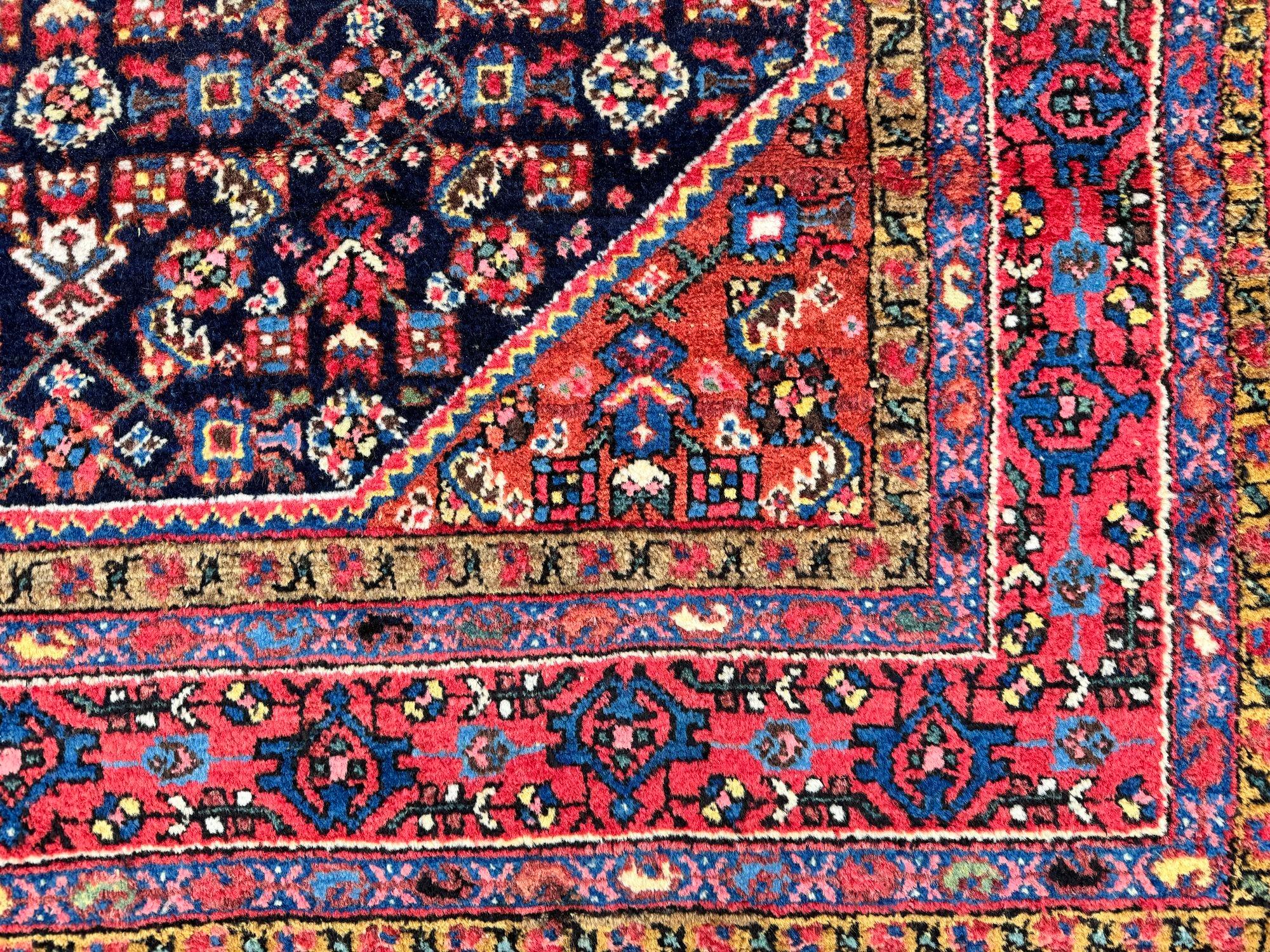 Tapis Hamadan antique 1,98 m x 1,44 m en vente 2