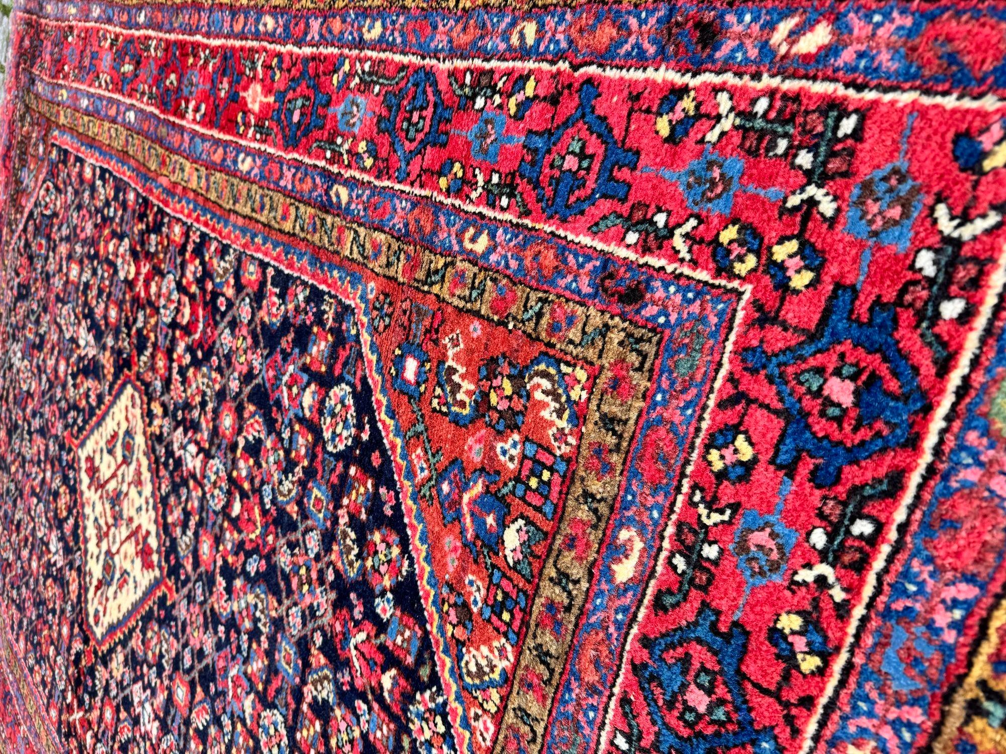 Tapis Hamadan antique 1,98 m x 1,44 m en vente 4