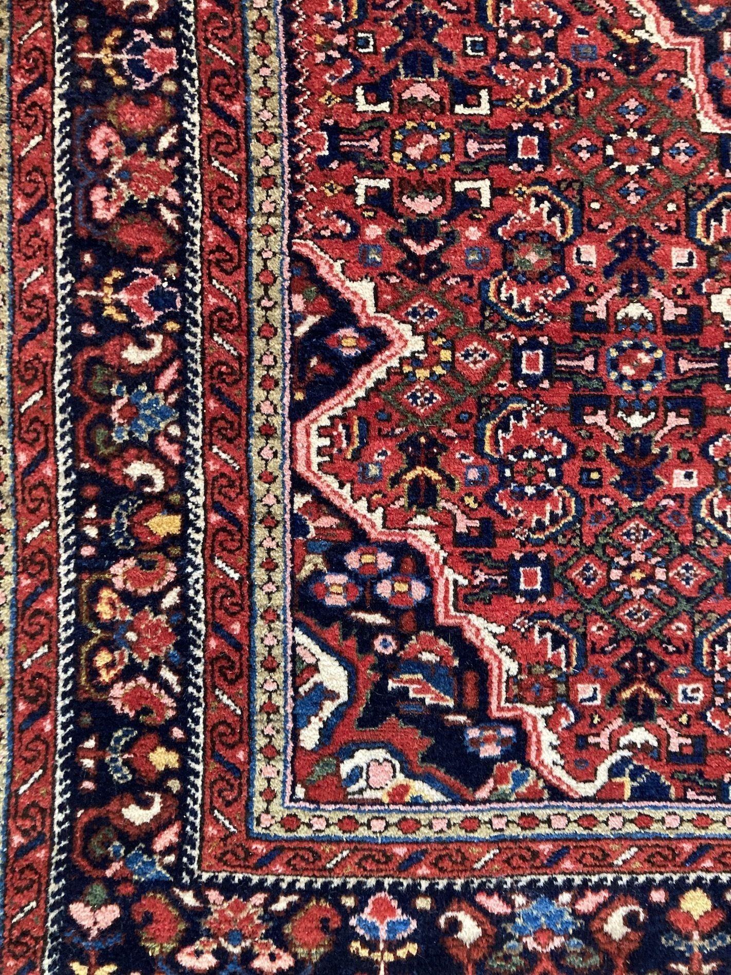 Wool Antique Hamadan Rug For Sale