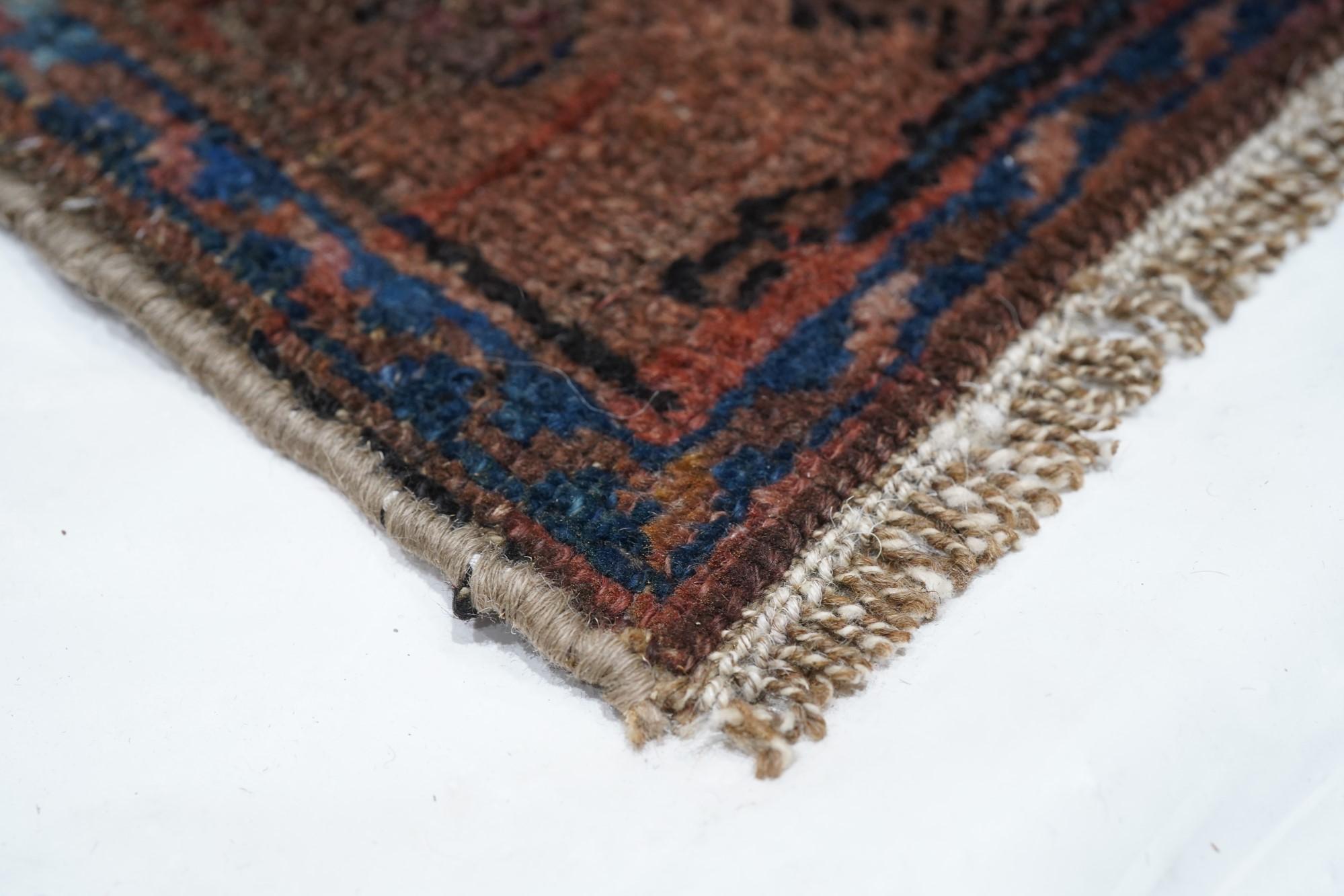 Persian Antique Hamadan Rug 3'4'' x 6'2'' For Sale