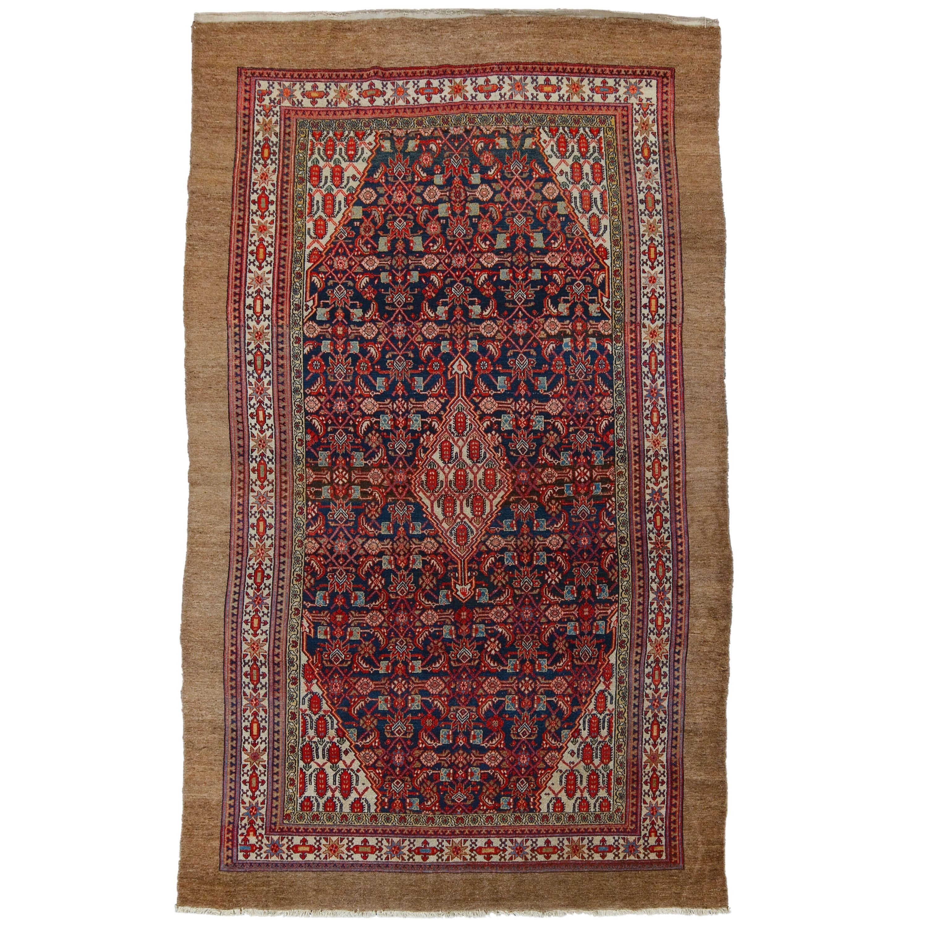 Antique Hamadan Rug - Late of 19th Century in Good Condition, Antique Rug For Sale