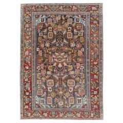 Antique Hamadan Rug With Intricate Geometric and Floral Patterns 4
6 X 6
8