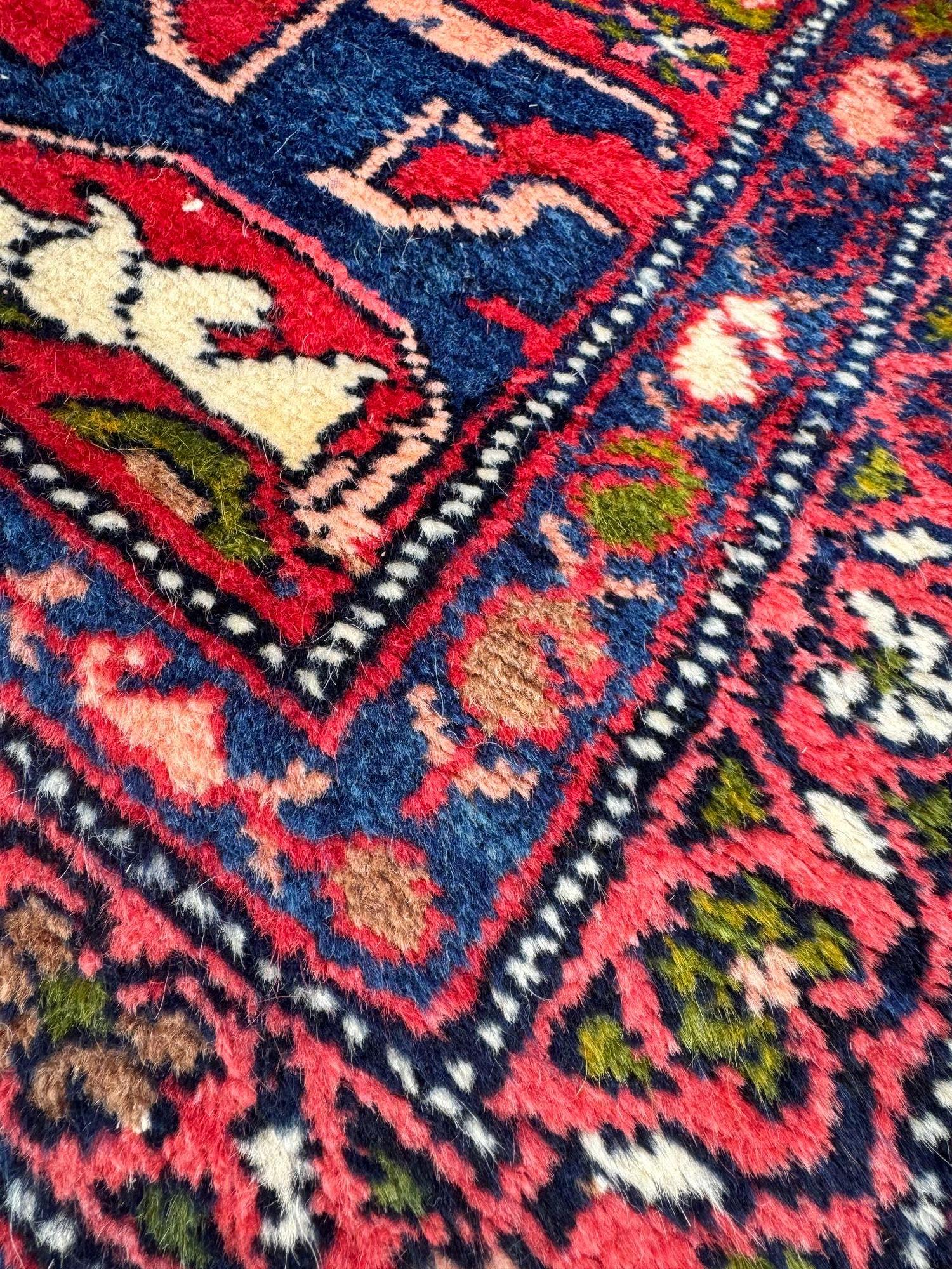 Antiker Hamadan-Läufer, 4,04 m x 0,84 m, antik im Angebot 5