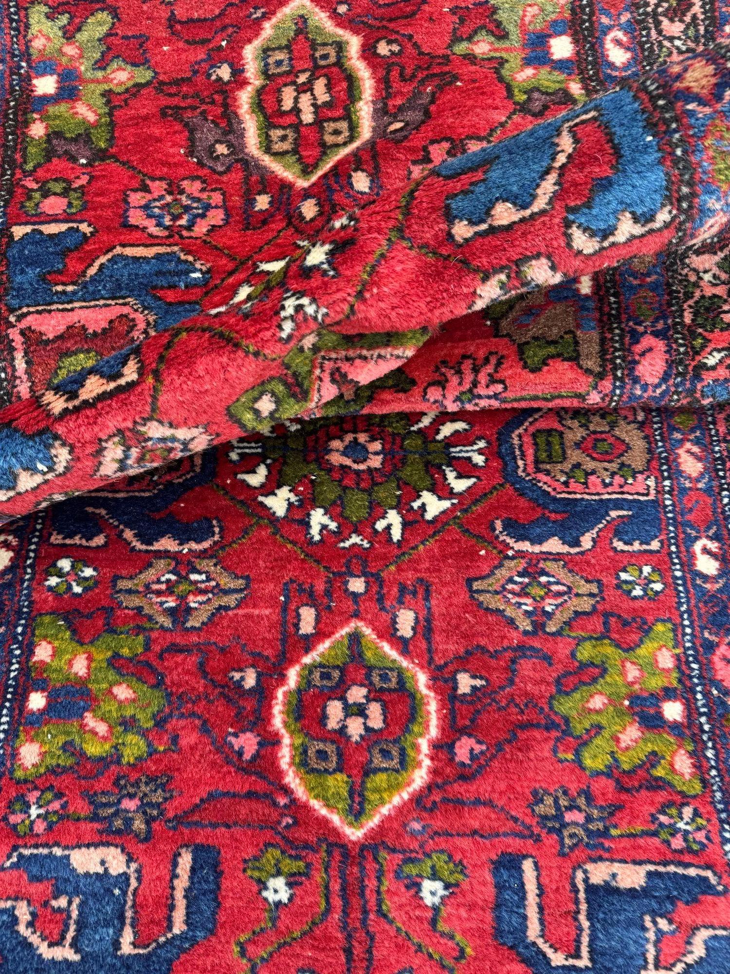 Antiker Hamadan-Läufer, 4,04 m x 0,84 m, antik im Angebot 11