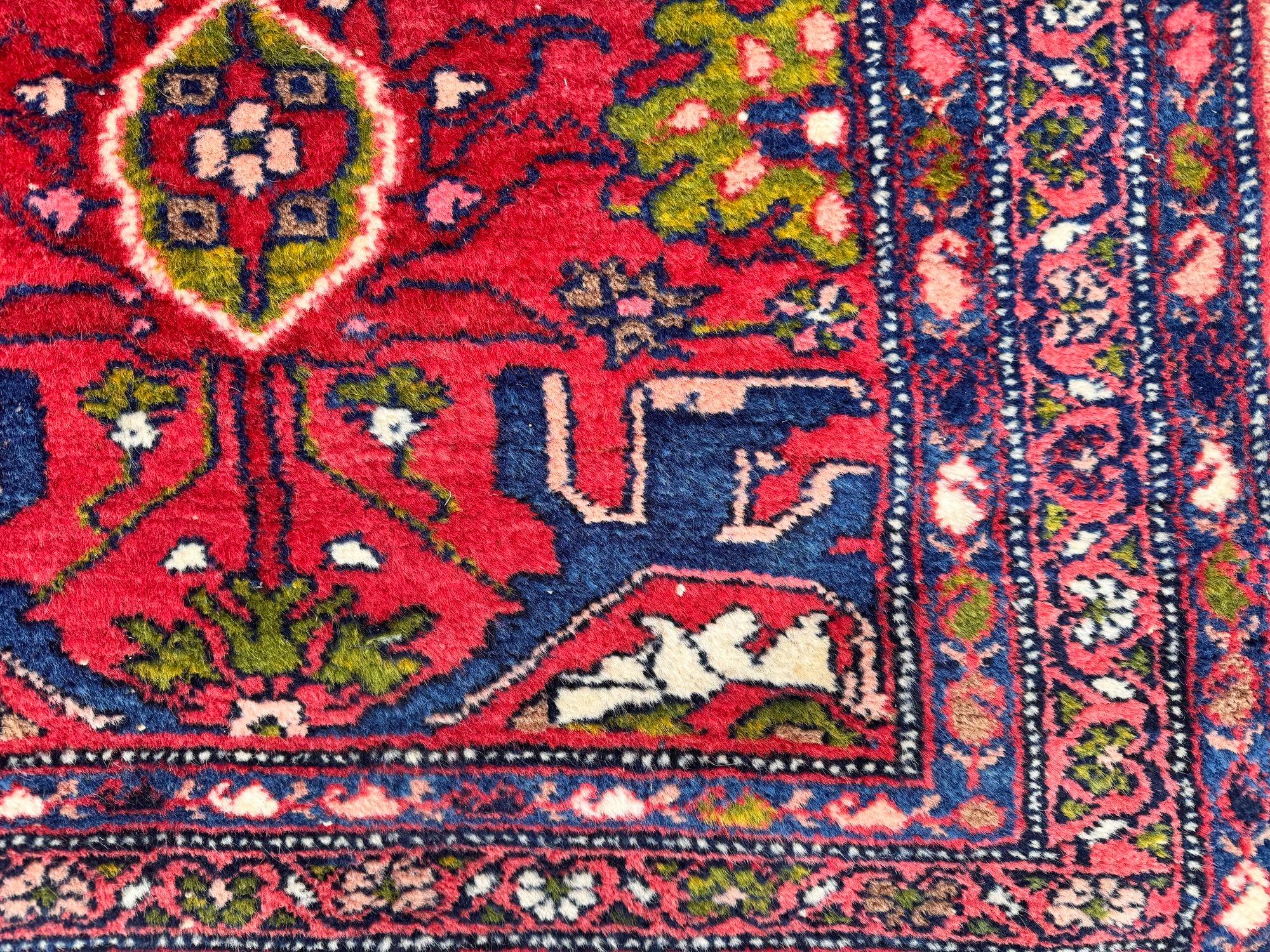 Antiker Hamadan-Läufer, 4,04 m x 0,84 m, antik im Angebot 2