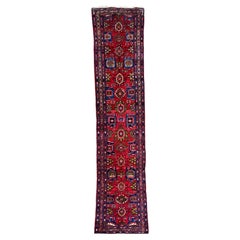 Tapis de couloir Hamadan ancien 4,04 m x 0,84 m