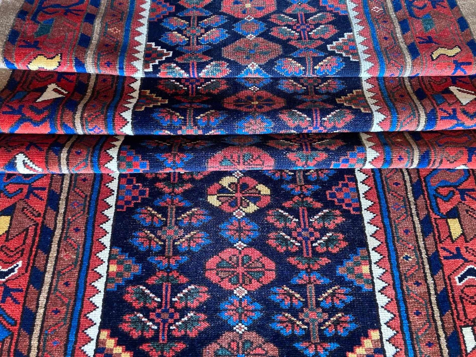 Runner antico di Hamadan 4,05m x 1,05m in vendita 8