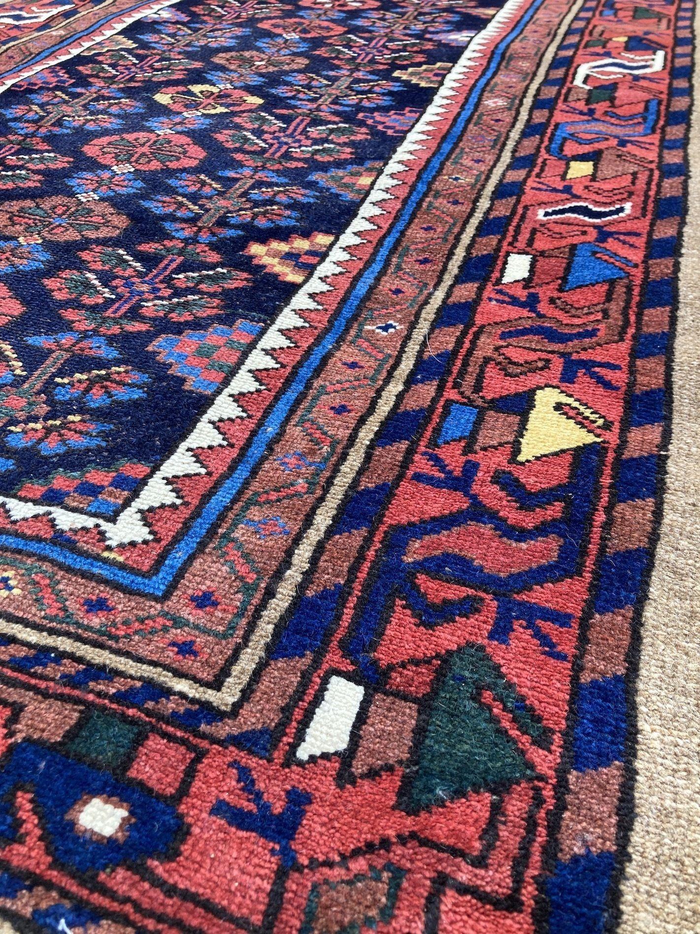 Runner antico di Hamadan 4,05m x 1,05m in vendita 3