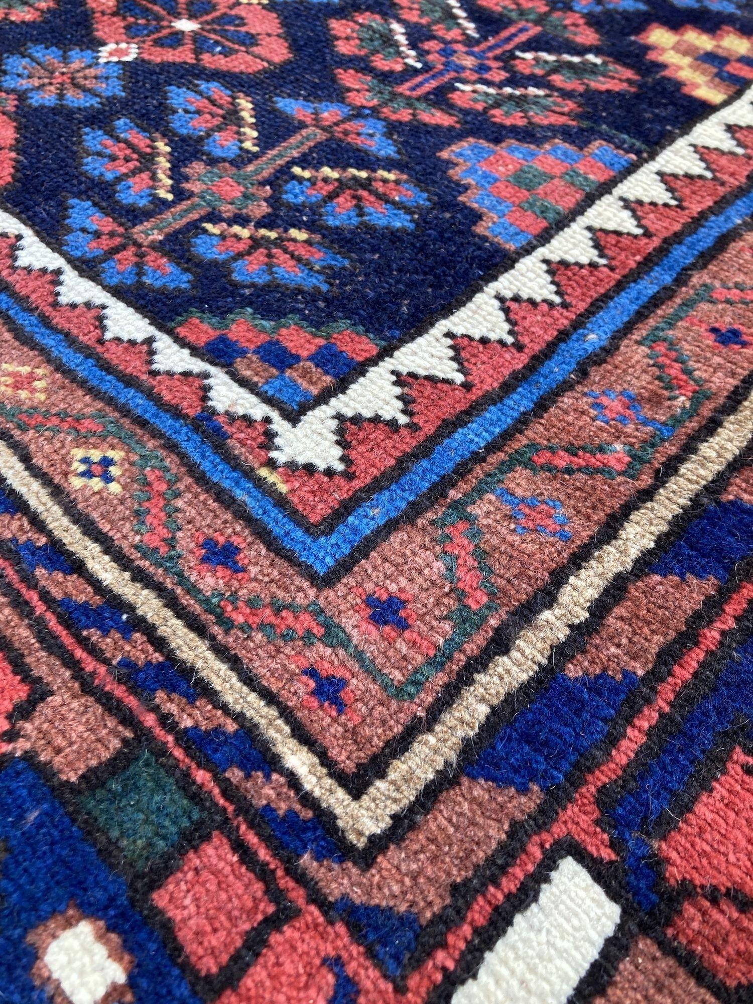 Runner antico di Hamadan 4,05m x 1,05m in vendita 4