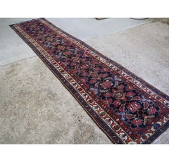 Antique Hamadan Runner, Country House Style, Circa 1920