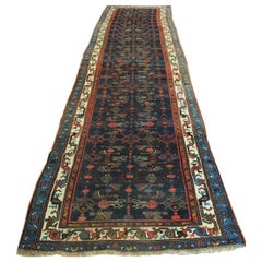 Antico runner di Hamadan, di grandi dimensioni e resistente, CIRCA 1920