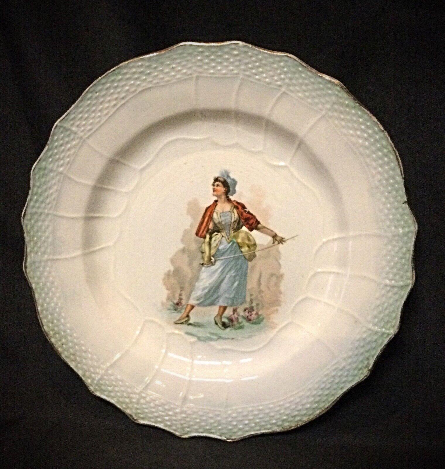 Ancienne assiette en faïence Hamage Nord - 20e siècle - 2Y33 Bon état - En vente à Bordeaux, FR