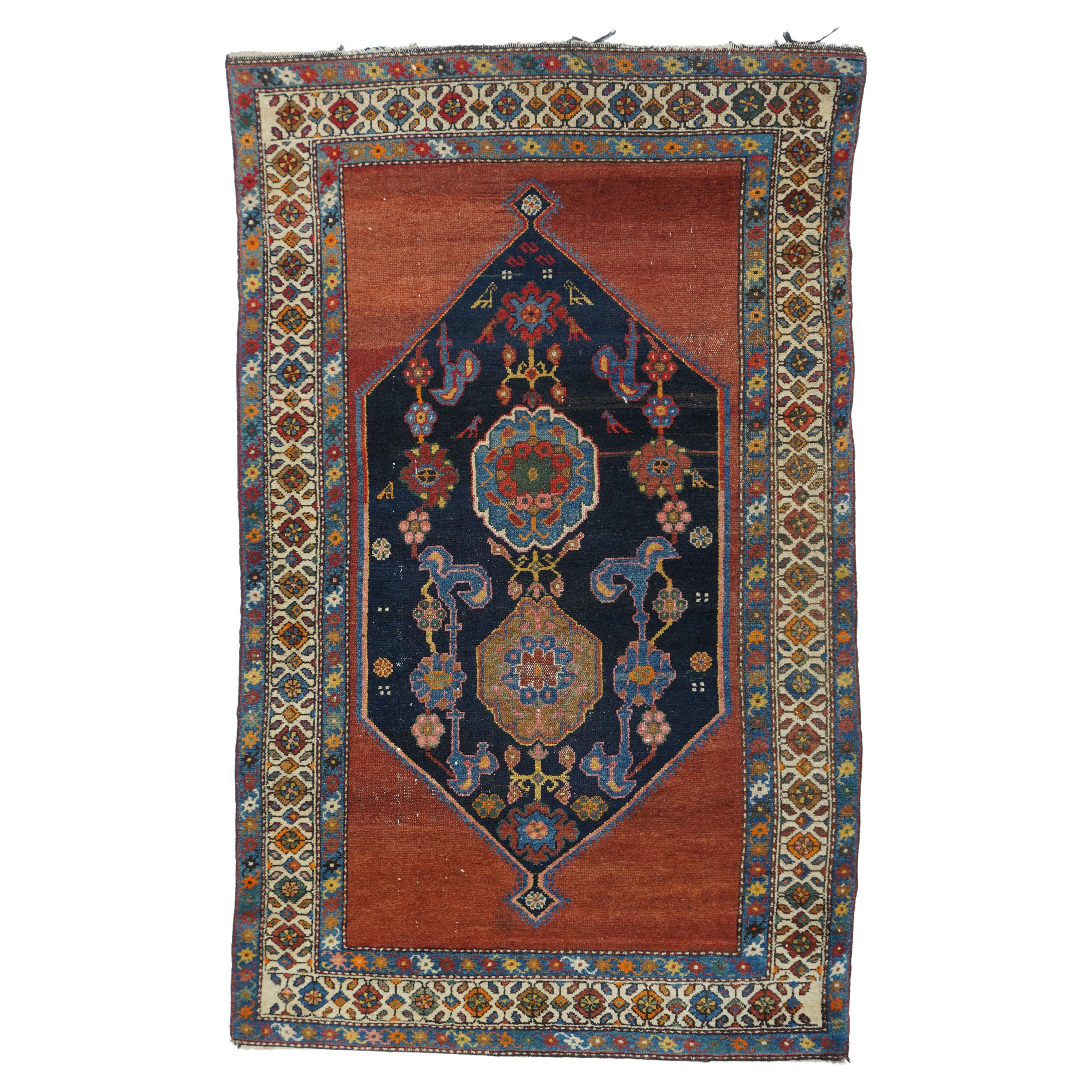 Antique Hamedan Rug 4'1'' x 5'7''