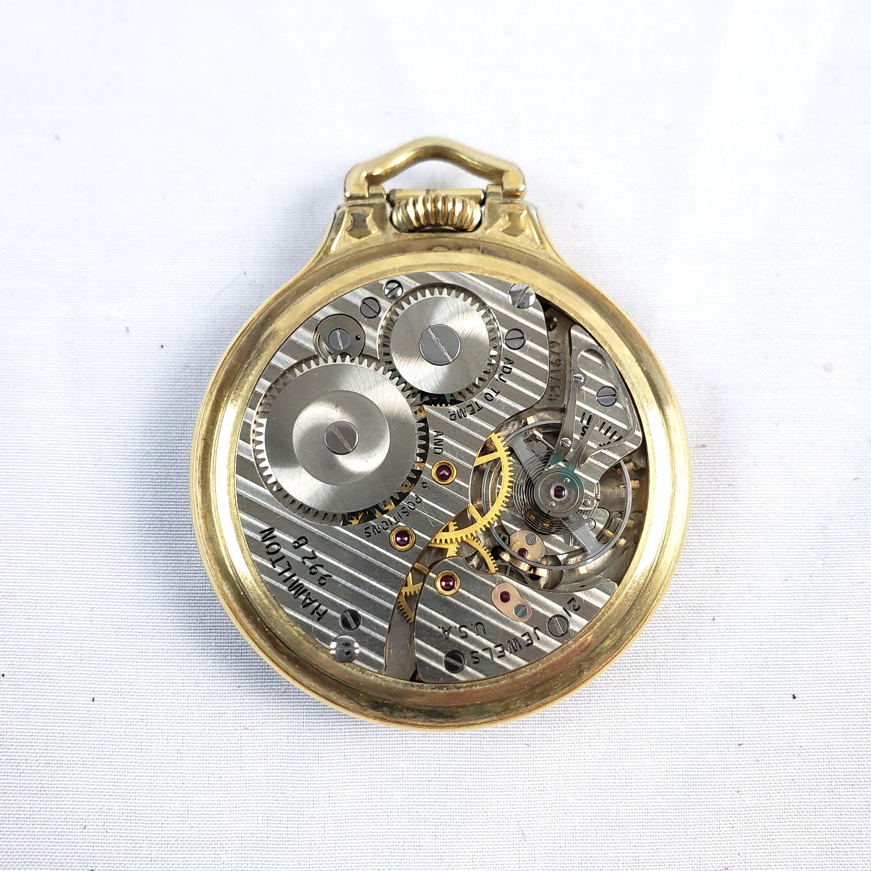 Antique Hamilton 21 Jewel Railway Special Pocket Watch For Sale 1
