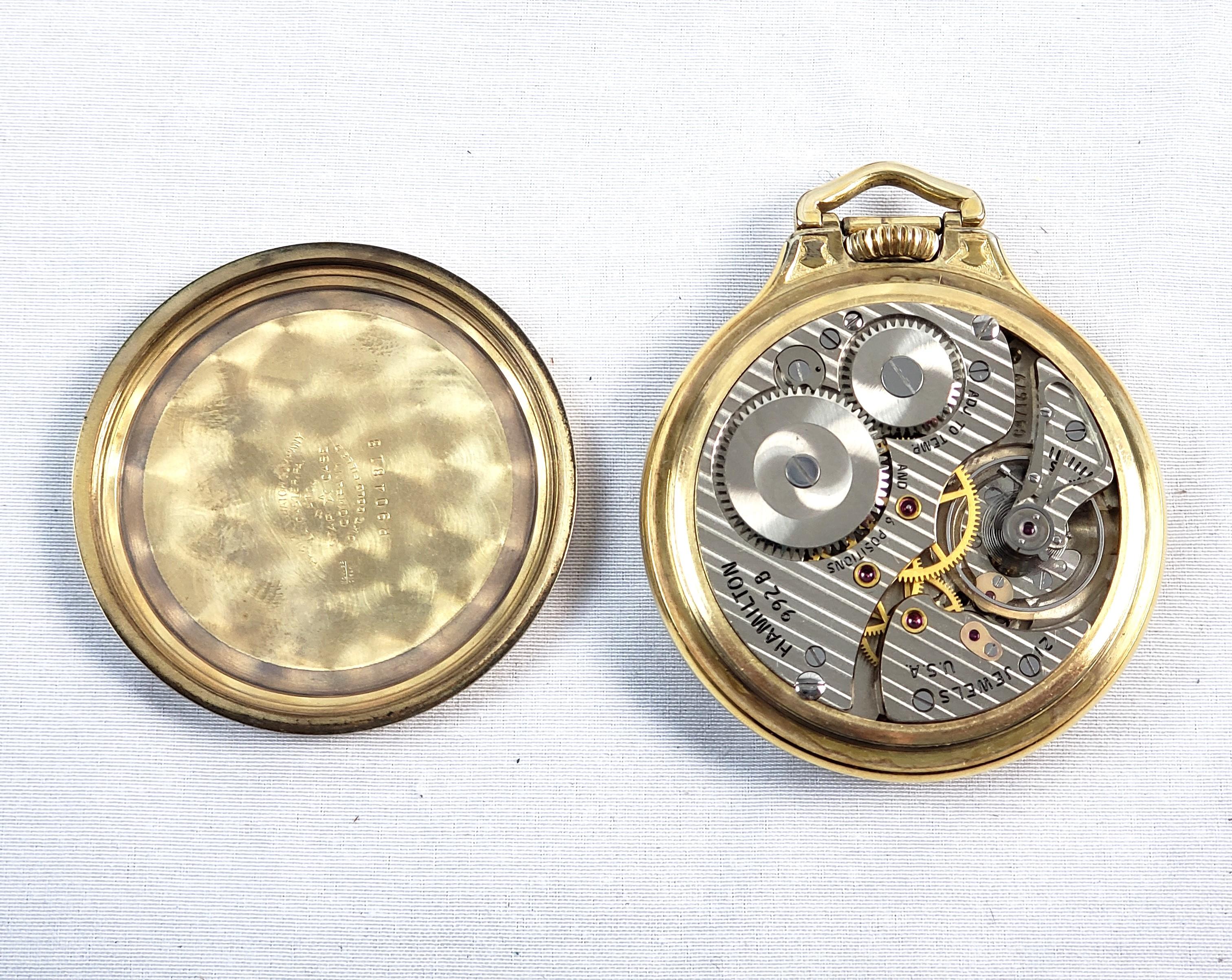 20th Century Antique Hamilton 21 Jewel Railway Special Pocket Watch For Sale